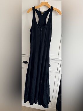 Rugby by Ralph Lauren Black Racerback Maxi Dress